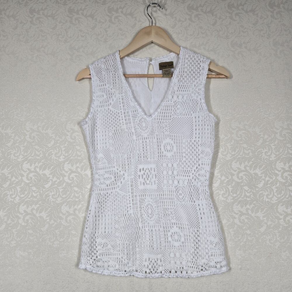 Y2K Midnight Velvet Crochet Lace Top White Fitted Coquette Romantic